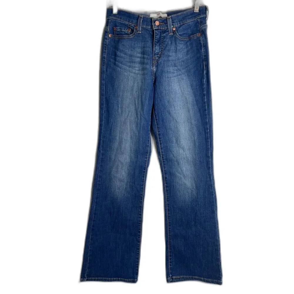 Levi's 512 Bootcut Perfectly Slimming Wide Leg Denim‎ Jeans Size 4M